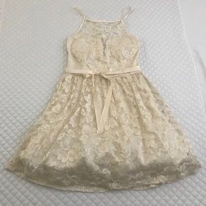 Beautiful lace off white dress